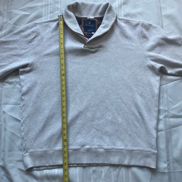 Brooks Brothers Casual Cotton Cream Pullover Sweater XXL Preppy Classic Knit - Picture 3 of 10